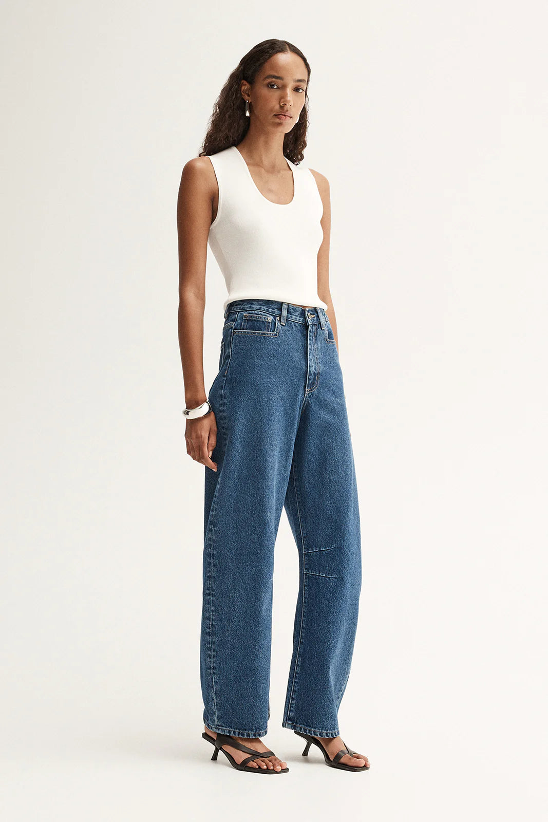 Mason Barrel Leg Jean | Dark Indigo