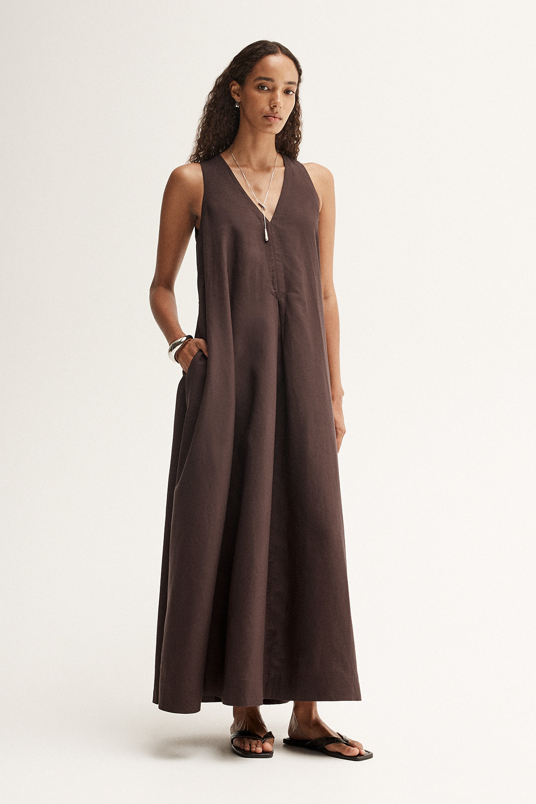 Mallory Maxi Dress | Chocolate