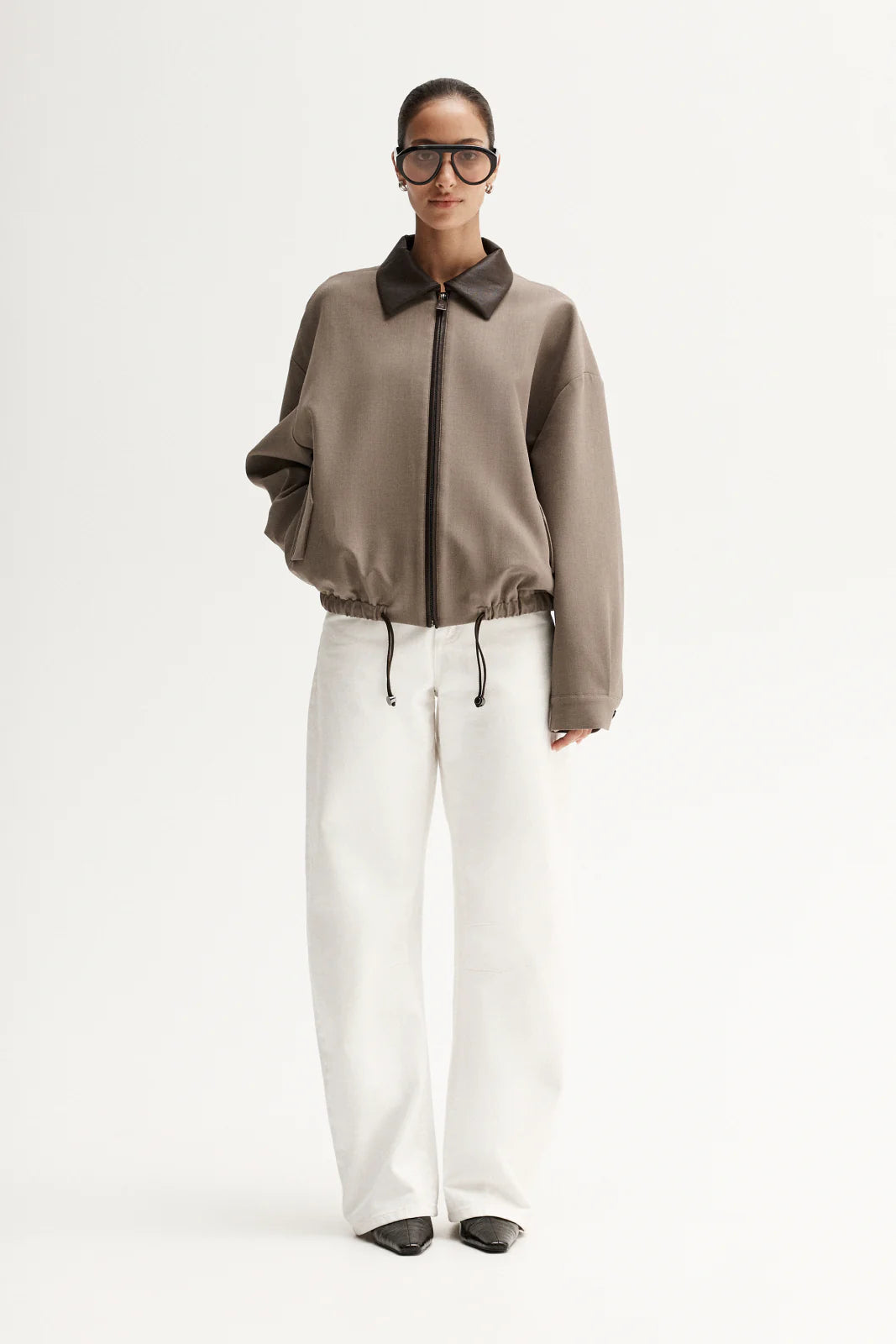 Dara Bomber Jacket | Taupe