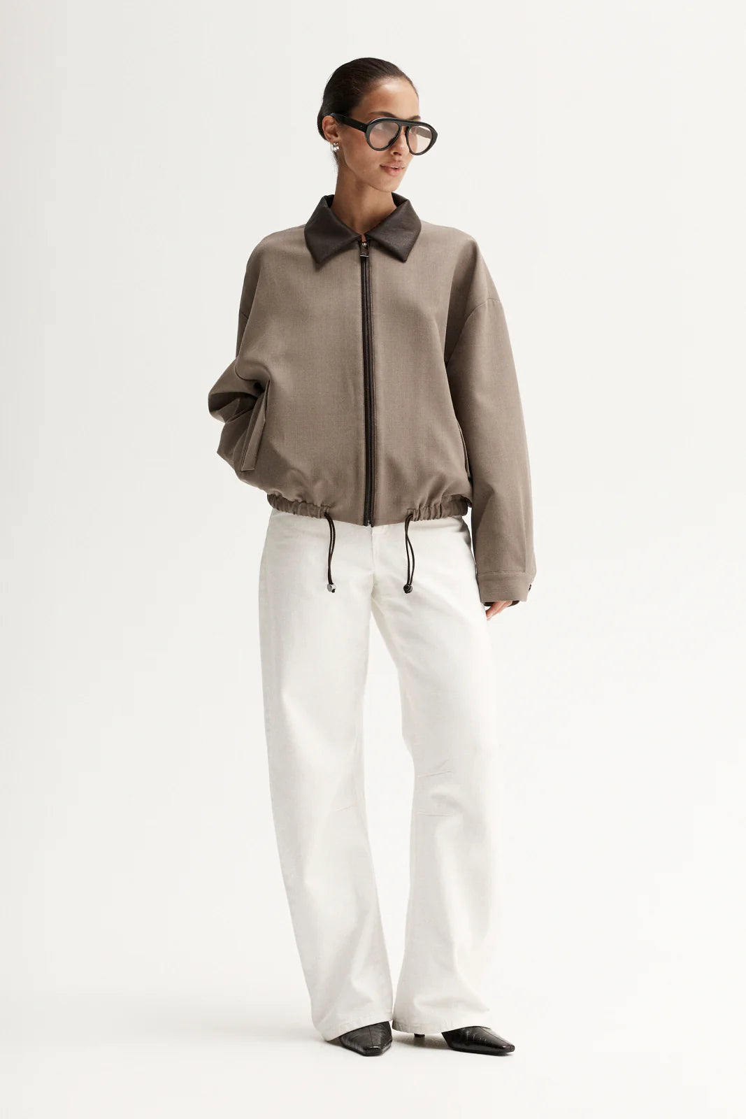 Dara Bomber Jacket | Taupe
