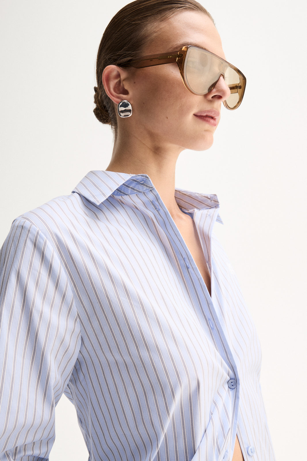 Kallie Stripe Shirt | Blue Stripe