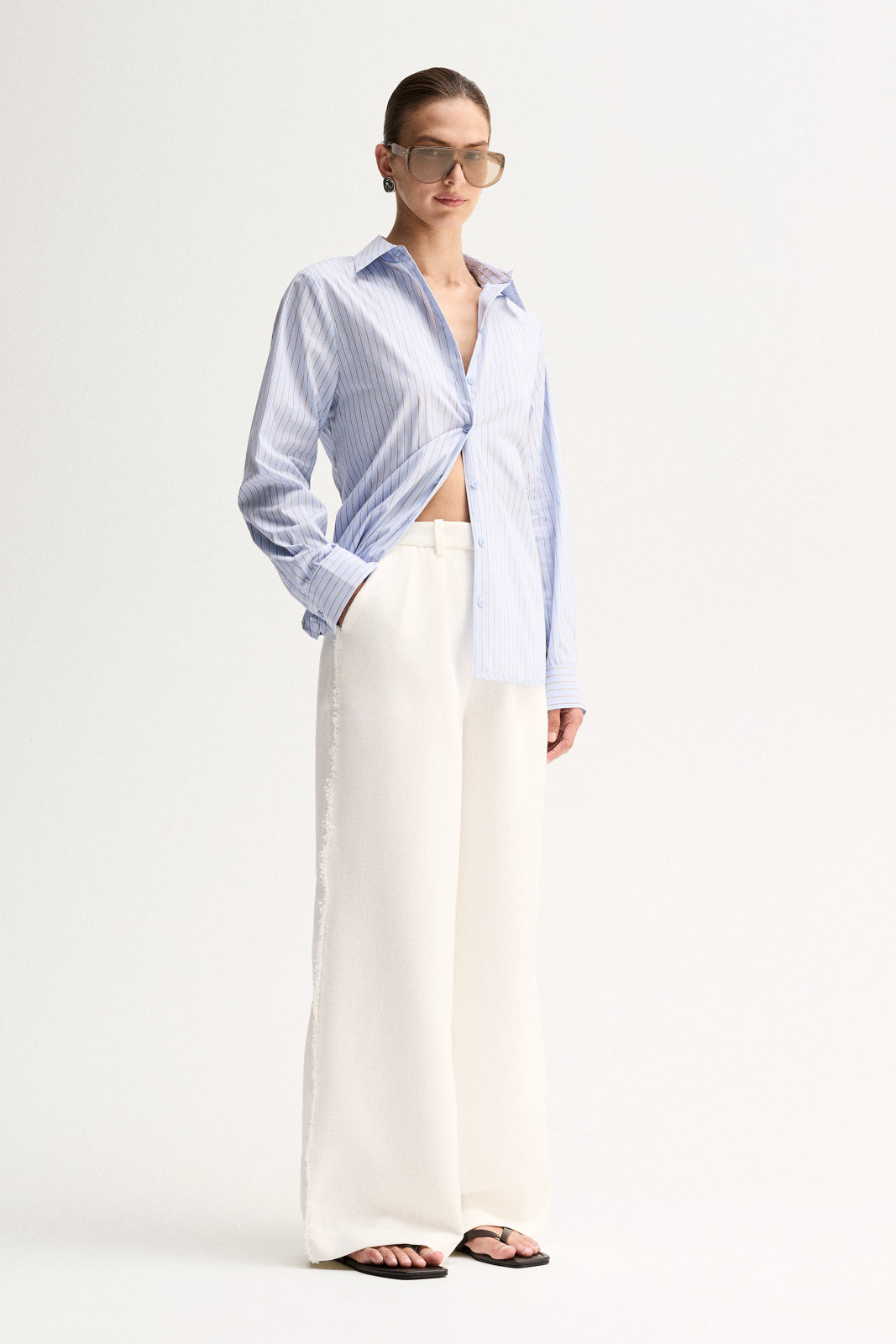 Kallie Stripe Shirt | Blue Stripe
