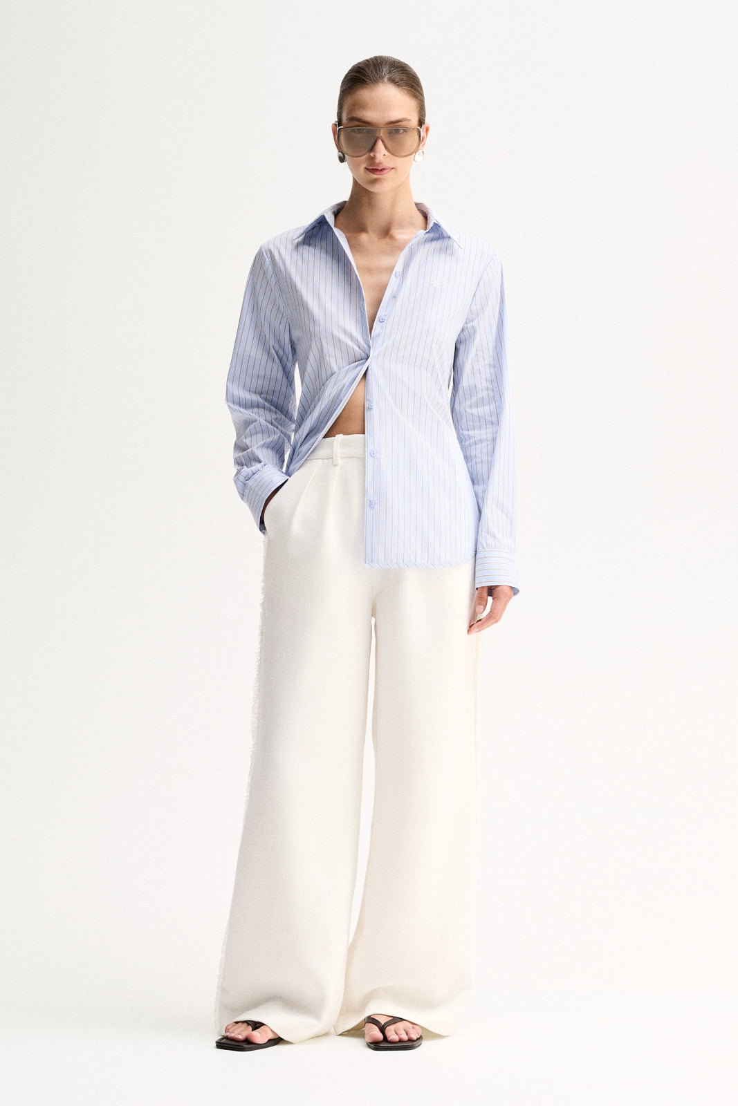 Kallie Stripe Shirt | Blue Stripe