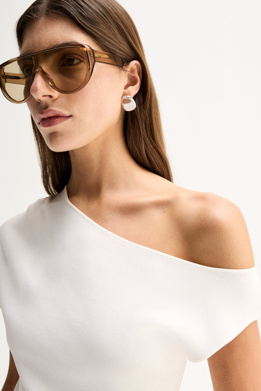 Talia Knit Top | White