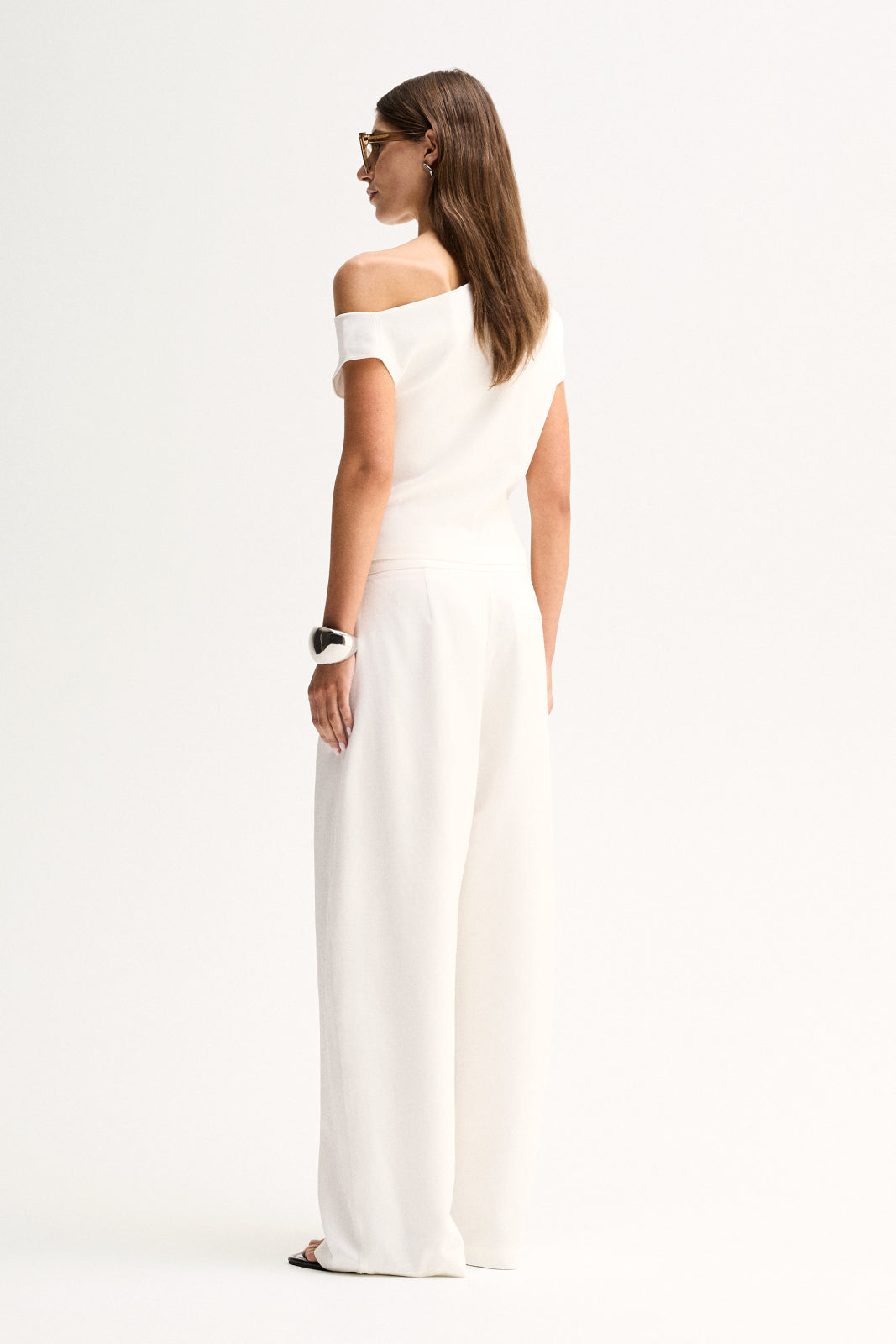 Talia Knit Top | White