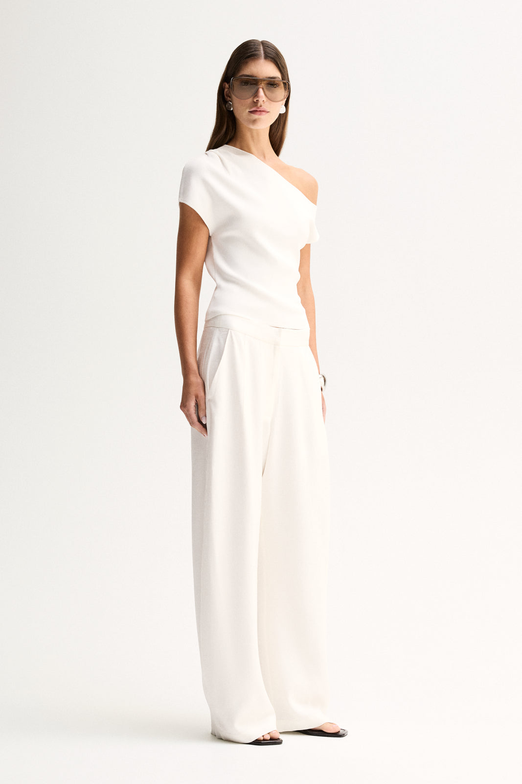 Talia Knit Top | White