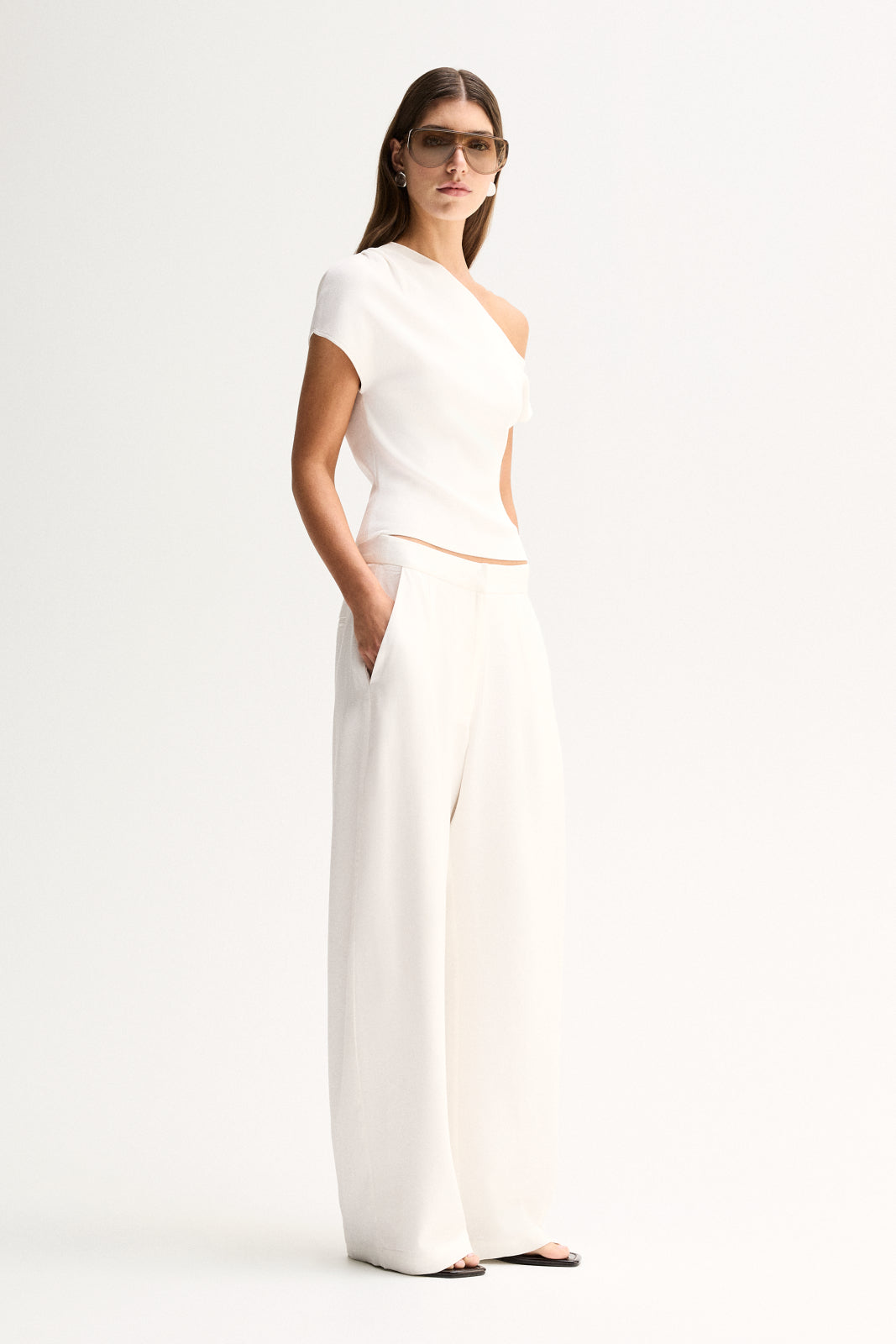 Talia Knit Top | White
