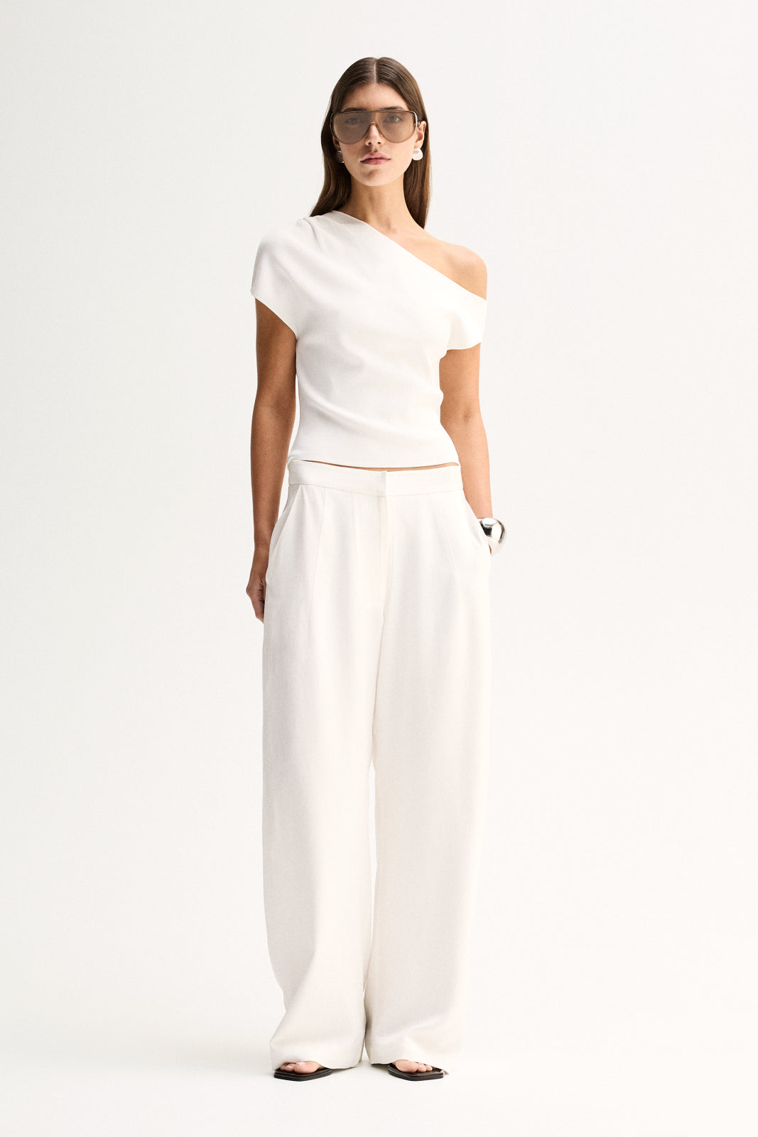 Talia Knit Top | White