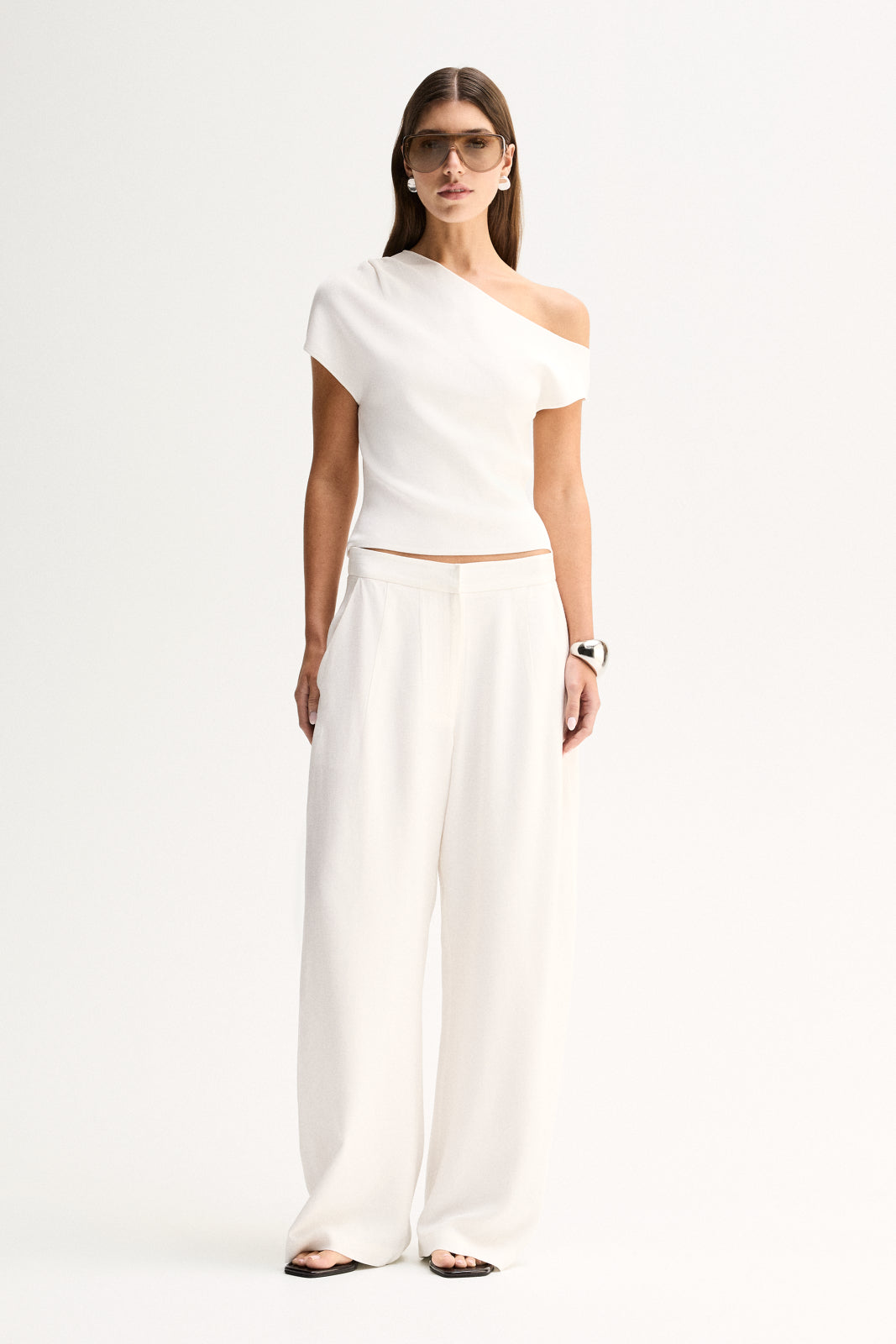 Talia Knit Top | White