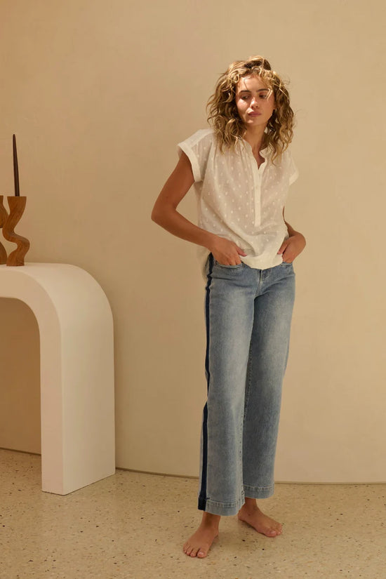 Ashley Shirt | White Dots