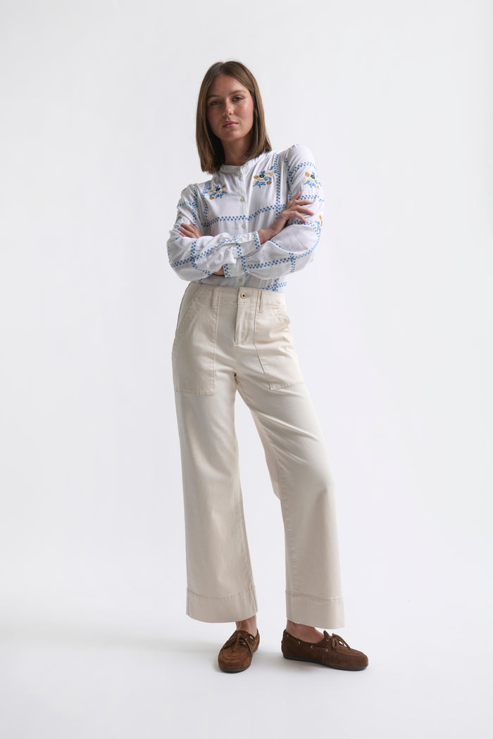 Celeste Pant | Ecru