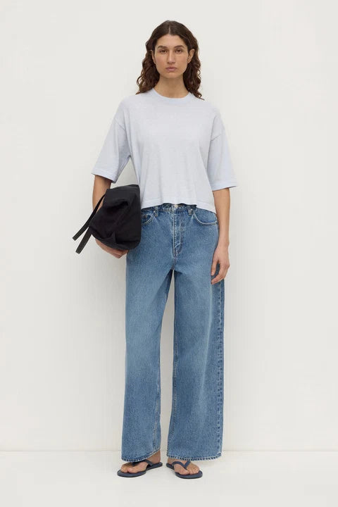 Kensy Cotton Cashmere Tee | Powder Blue