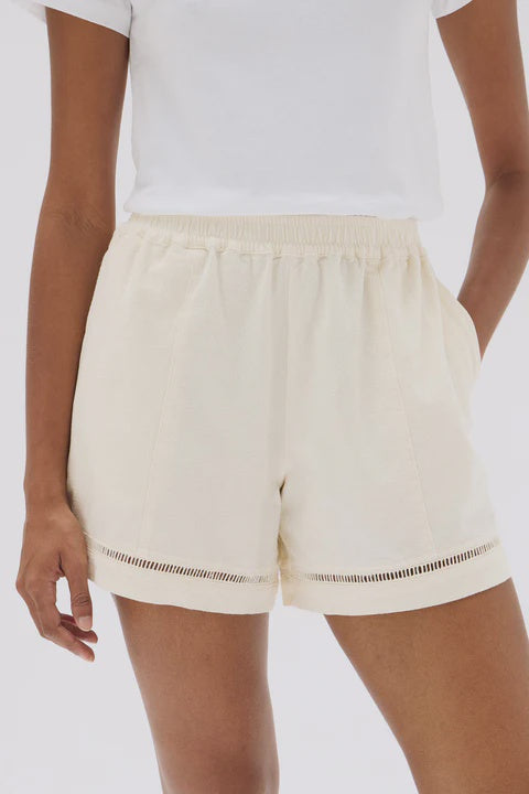 Kenzie Twill Short | Cream