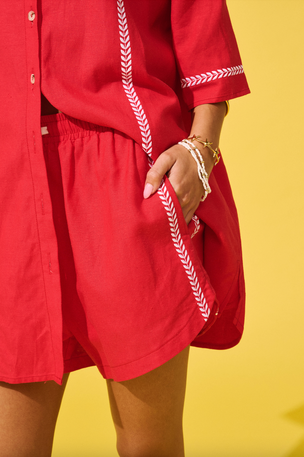 Casey Shirt Dress | Mandarin