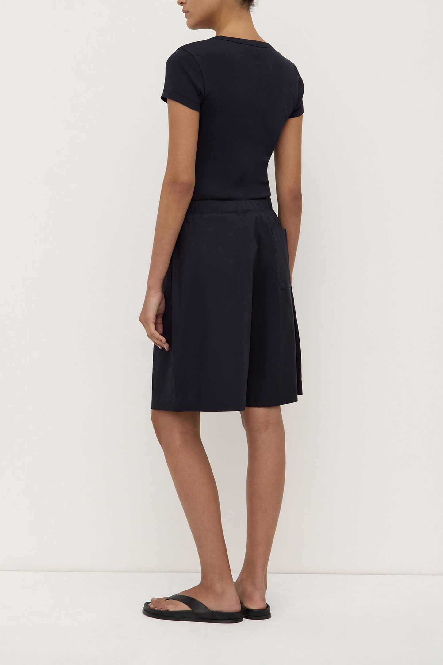 Linley Rib Tee | True Navy