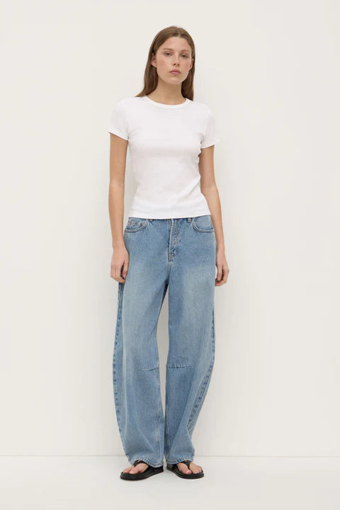 Linley Rib Tee | White