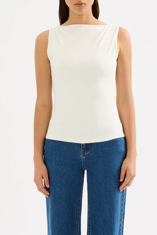 Lois Organic Tank | White