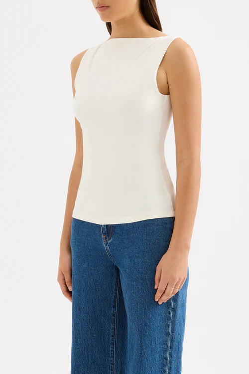 Lois Organic Tank | White