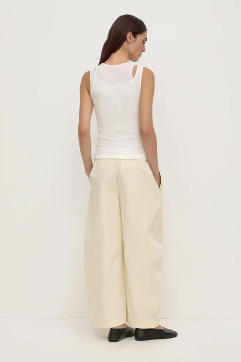 Lola Barrel Pant | Vanilla