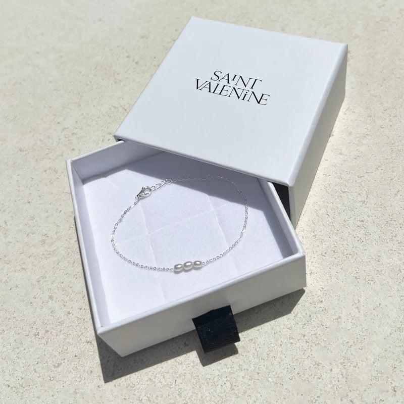 Mini Pearl Bracelet | Silver