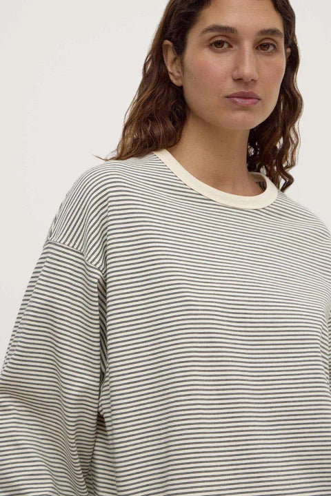 Malone Stripe Tee | Cream / Black