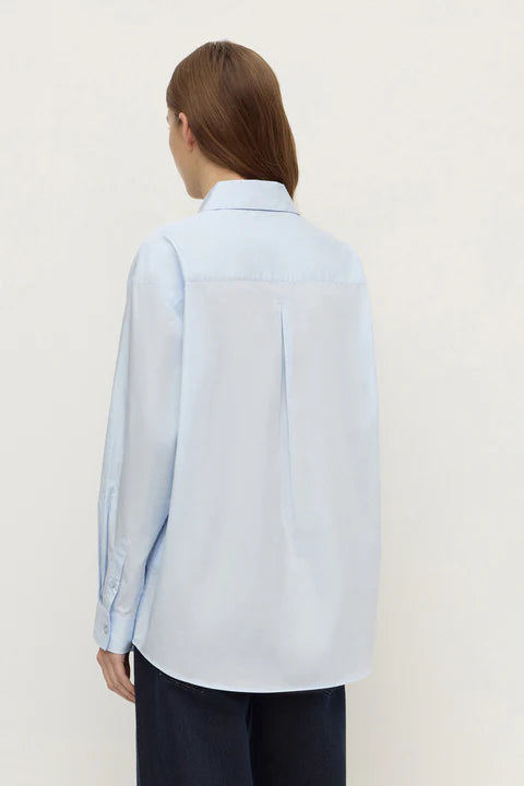 Micha Poplin Shirt | Powder Blue