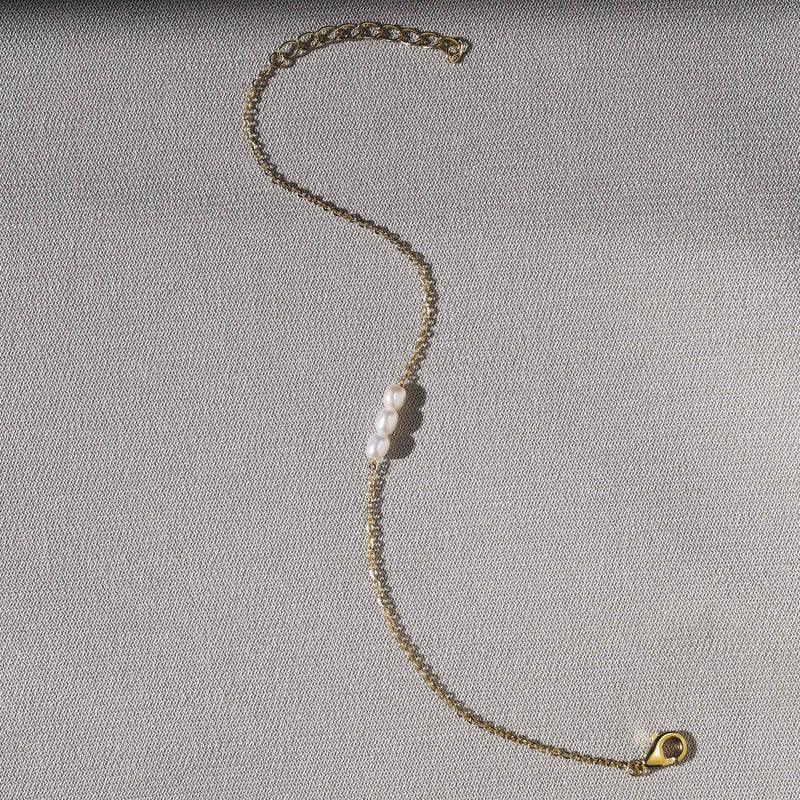 Mini Pearl Bracelet | Gold