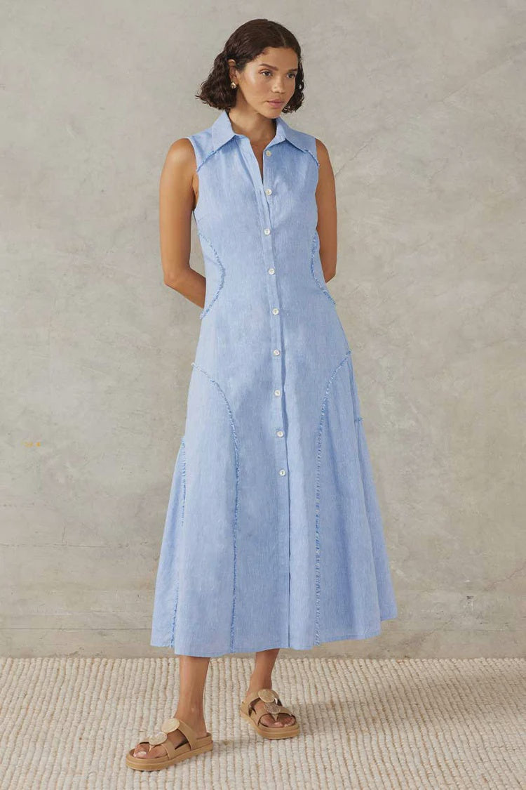 Shore Midi Dress | Aquatic Blue