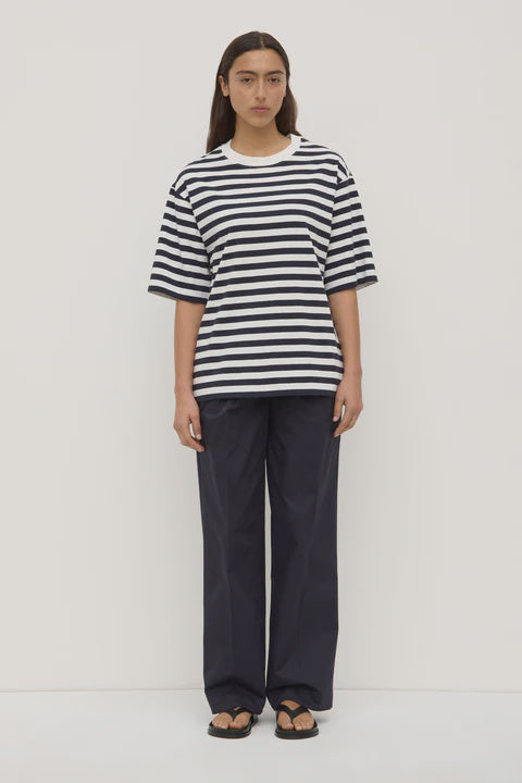 Monte Stripe Tee | True Navy