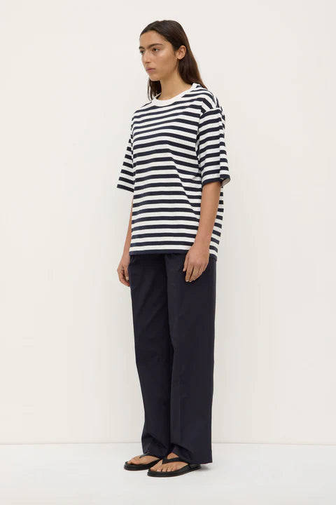Monte Stripe Tee | True Navy