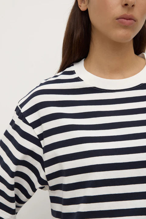 Monte Stripe Tee | True Navy