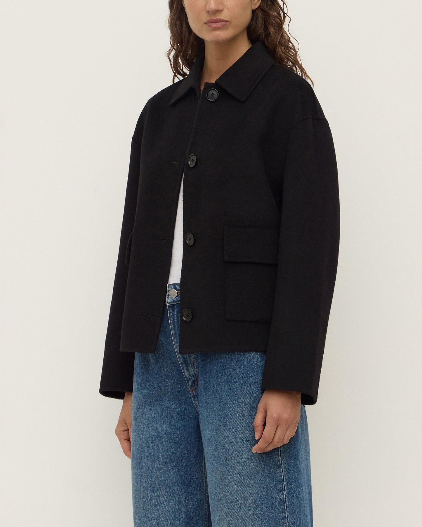 Mya Wool Jacket | Black