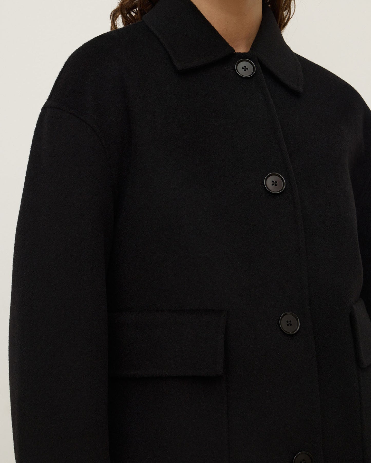 Mya Wool Jacket | Black