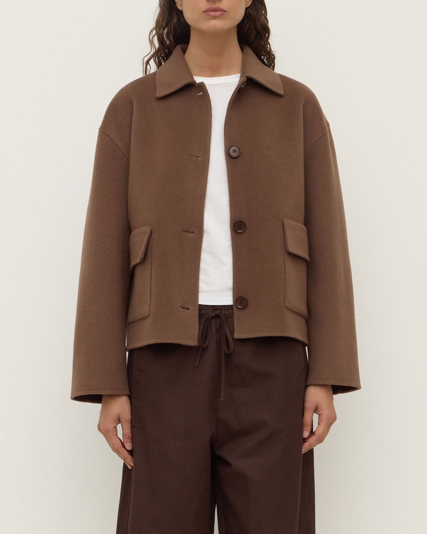 Mya Wool Jacket | Milk Choc