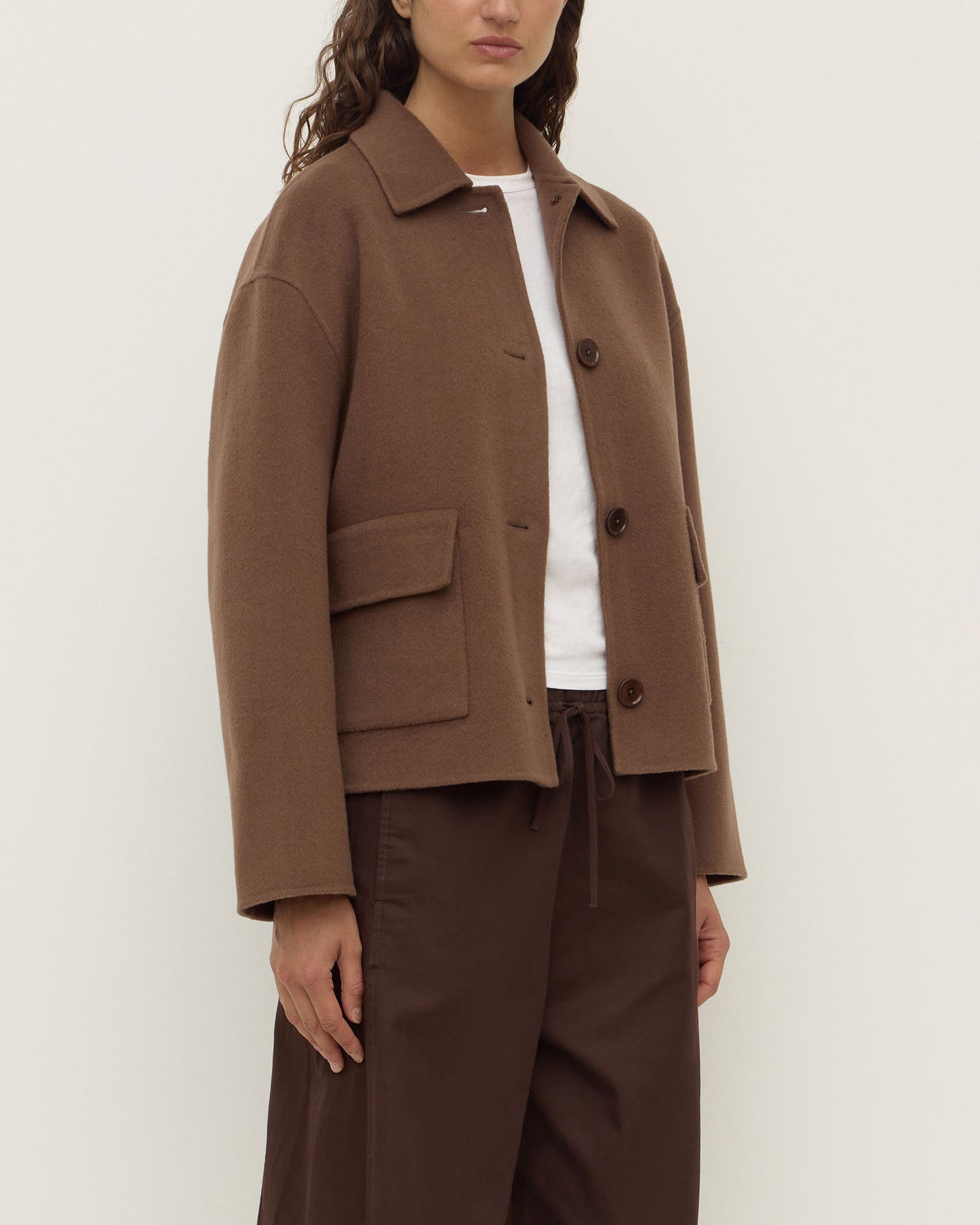 Mya Wool Jacket | Milk Choc