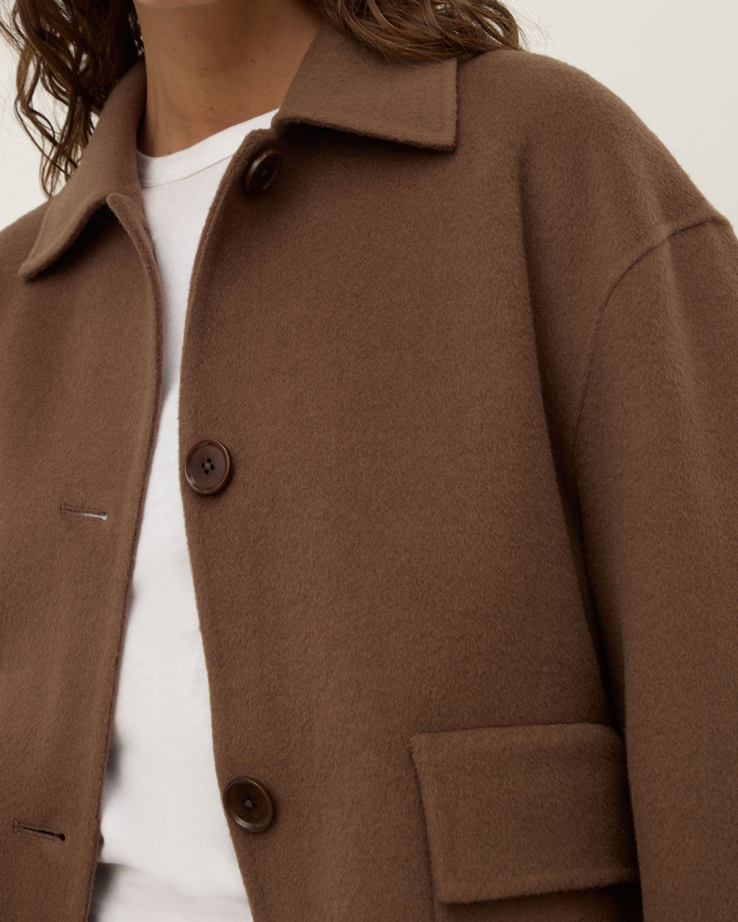Mya Wool Jacket | Milk Choc