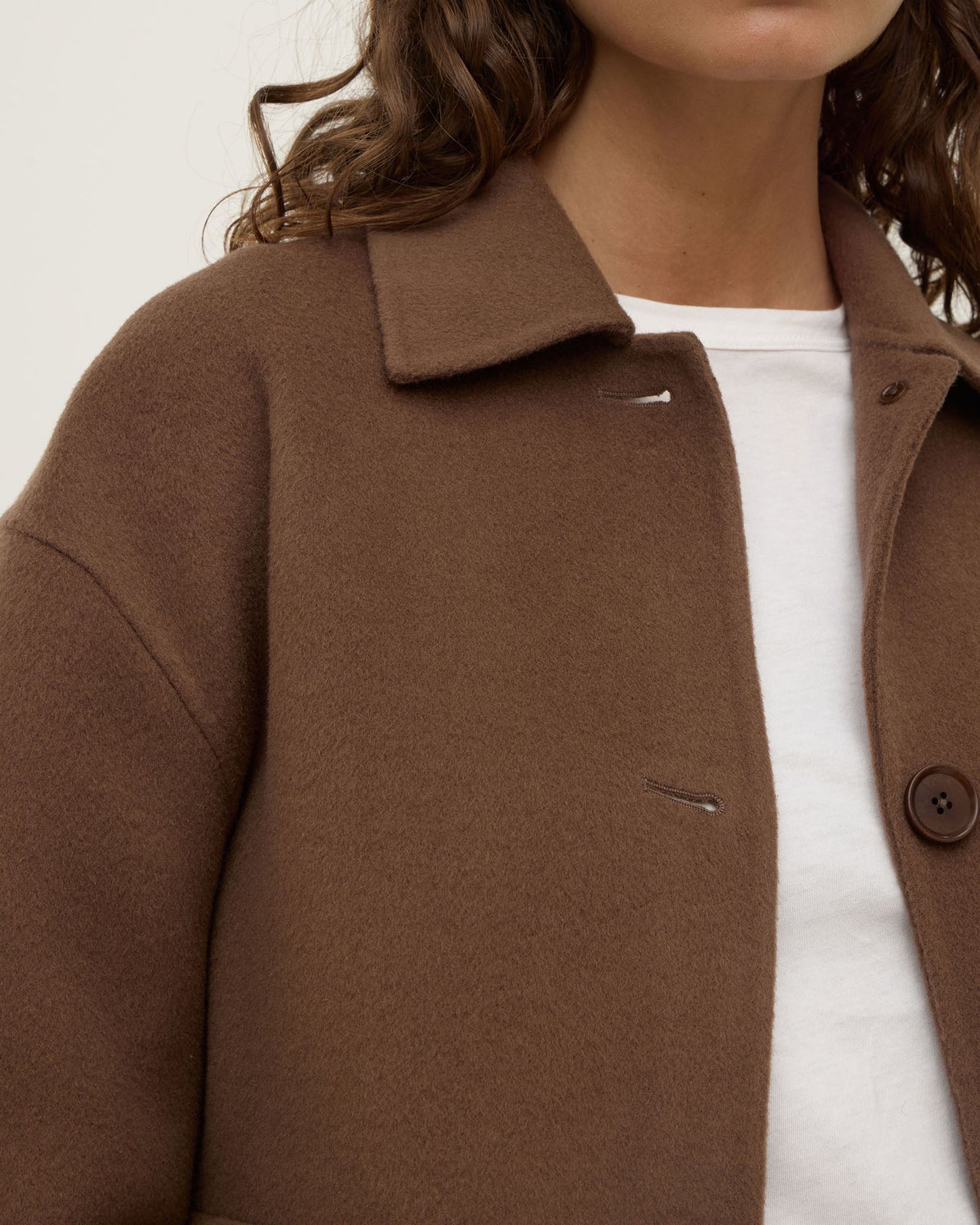 Mya Wool Jacket | Milk Choc
