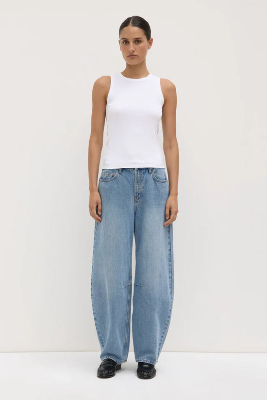 Nika Rib Tank | White