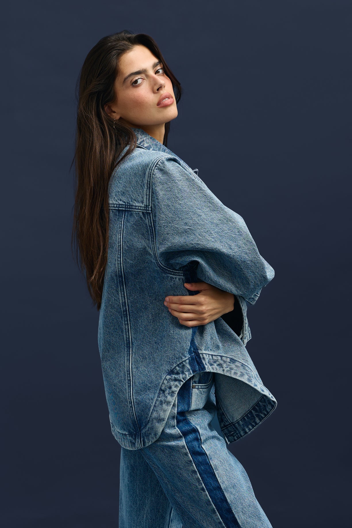 Cleo Denim Jacket | Mid Blue Wash