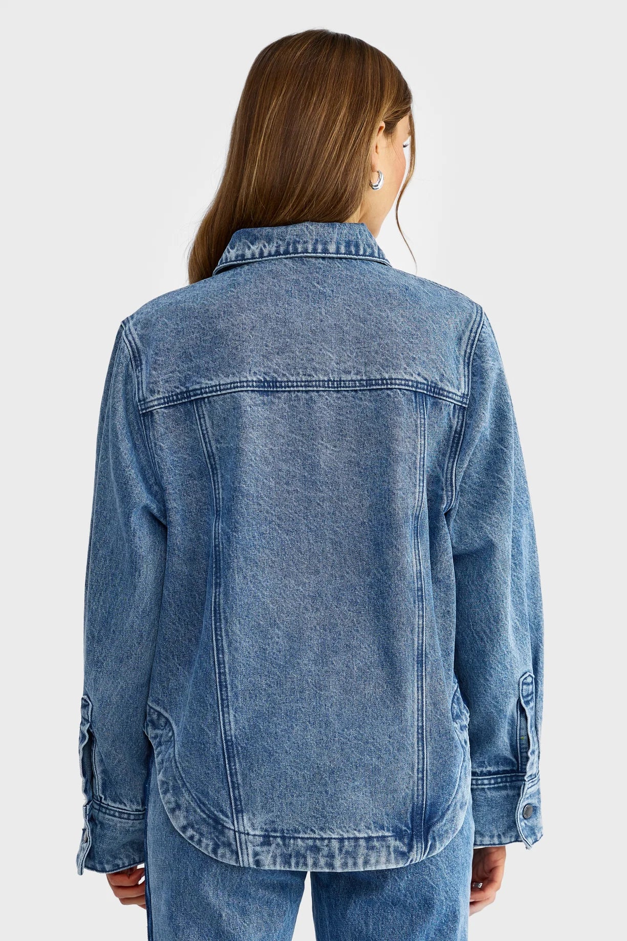 Cleo Denim Jacket | Mid Blue Wash