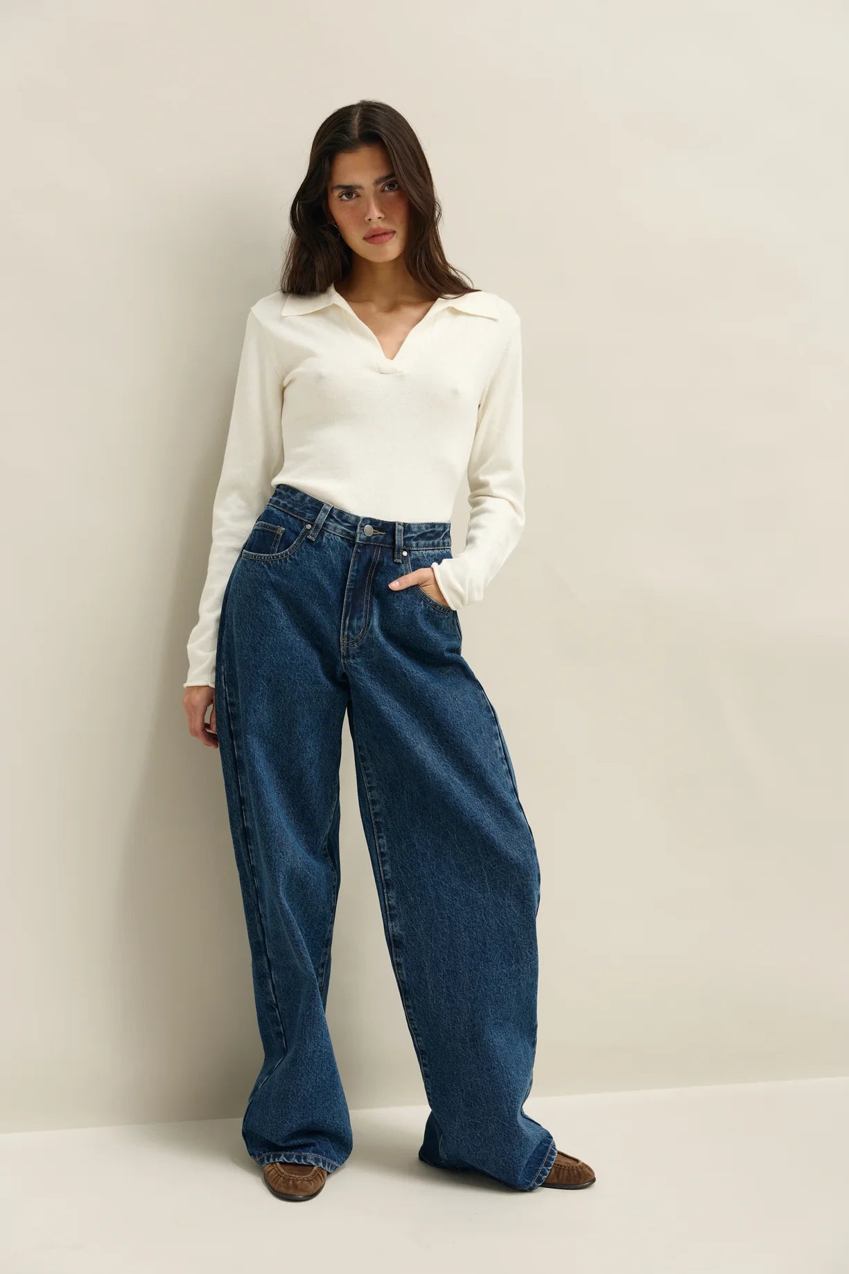 Willow Denim Wide Leg Jean | Indigo