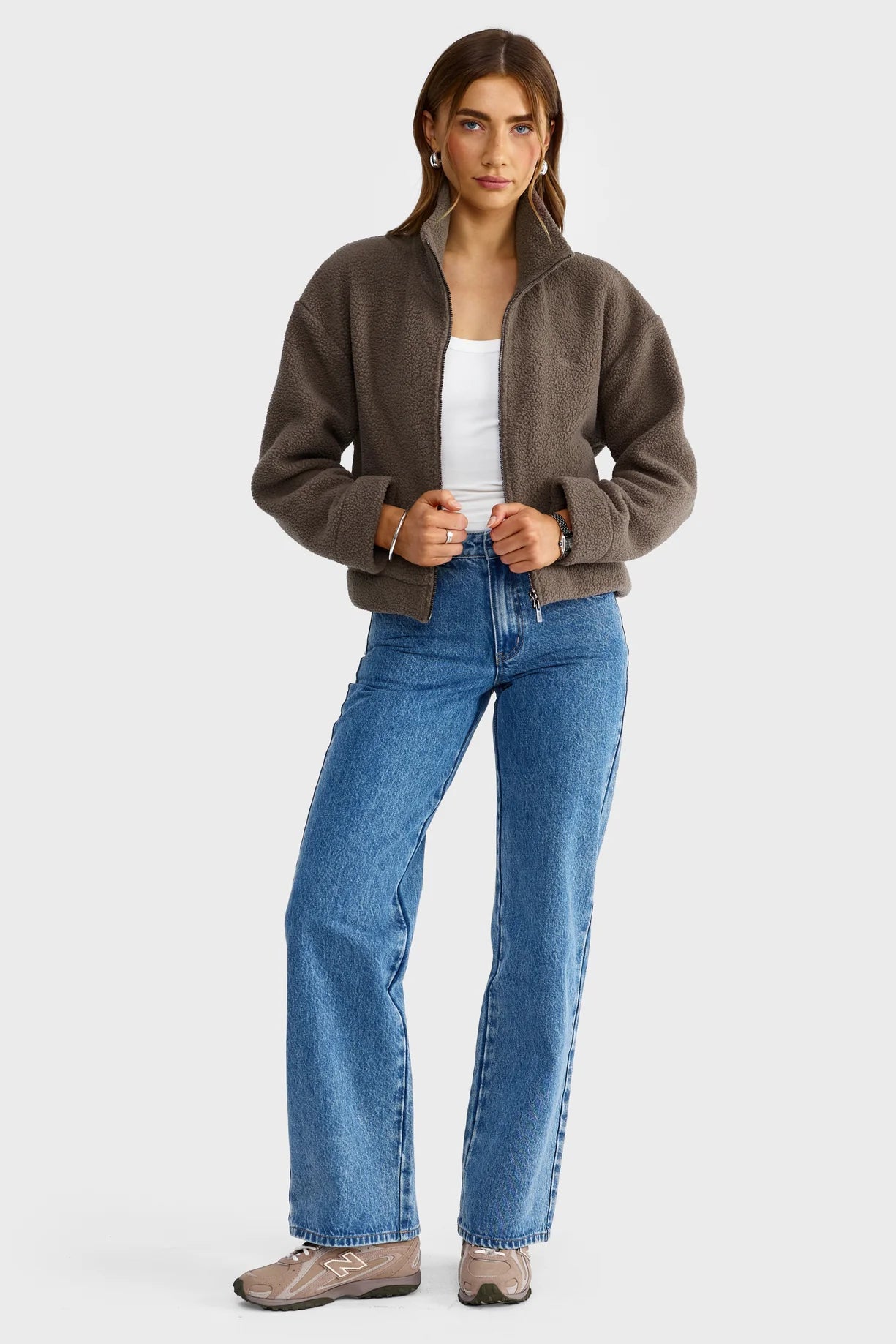 Solene Sherpa Jacket | Espresso