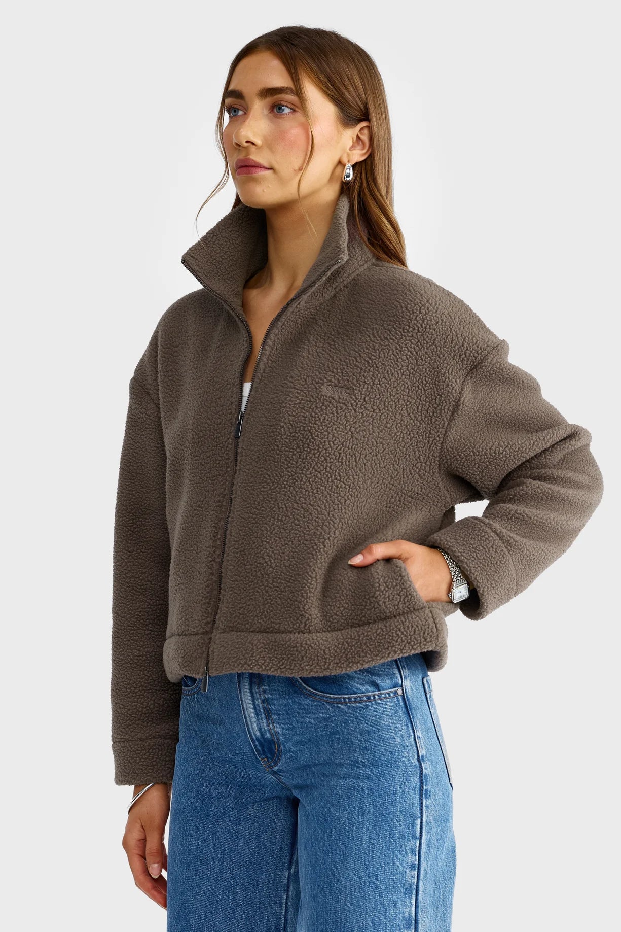 Solene Sherpa Jacket | Espresso