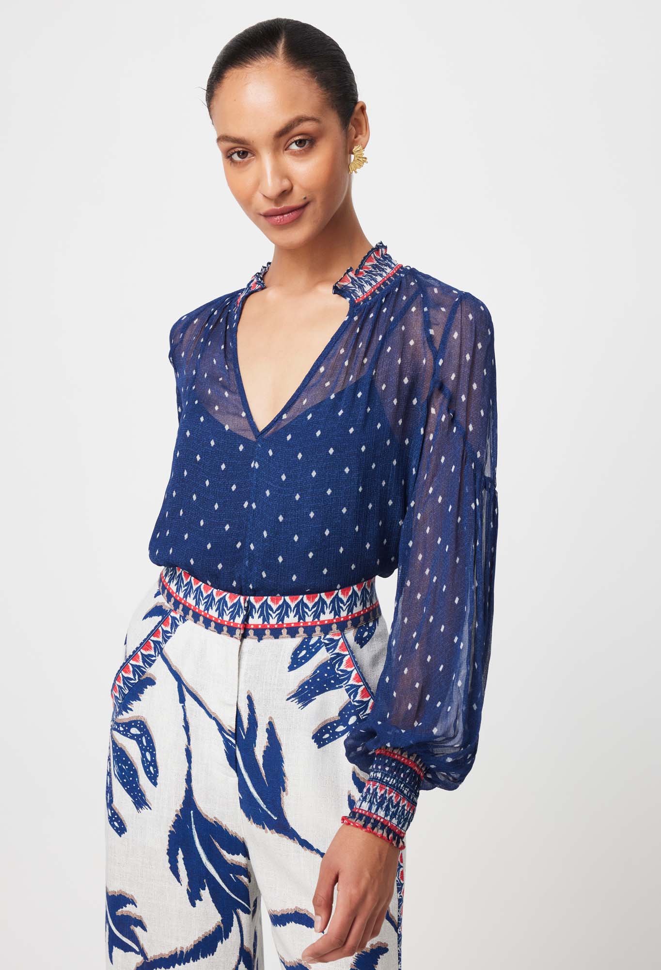 Phoenix Blouse | Lapis Spot