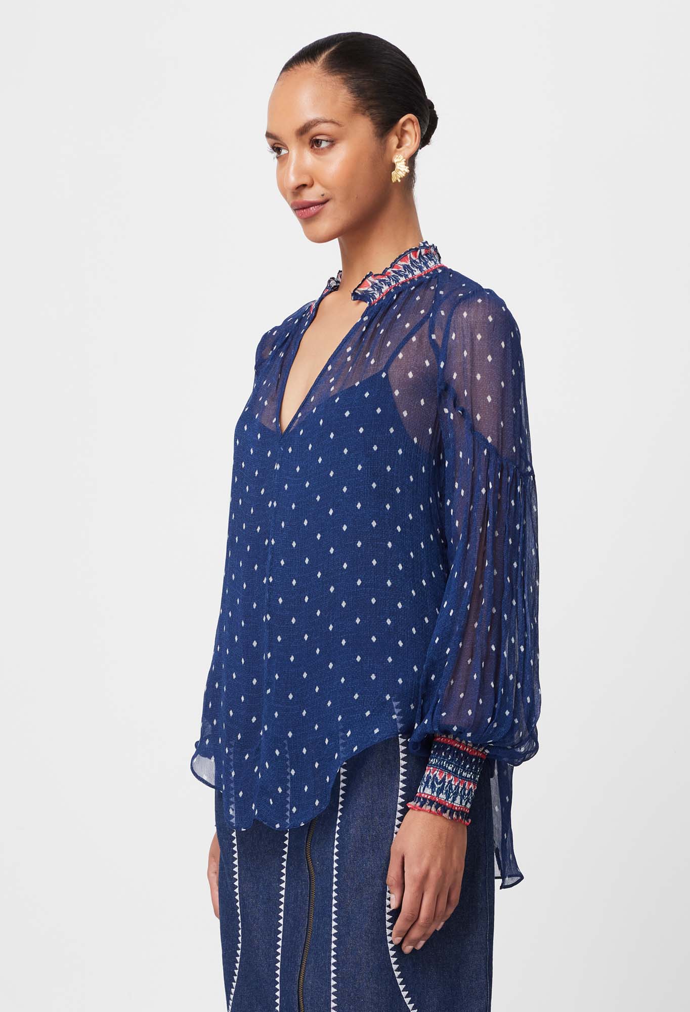 Phoenix Blouse | Lapis Spot