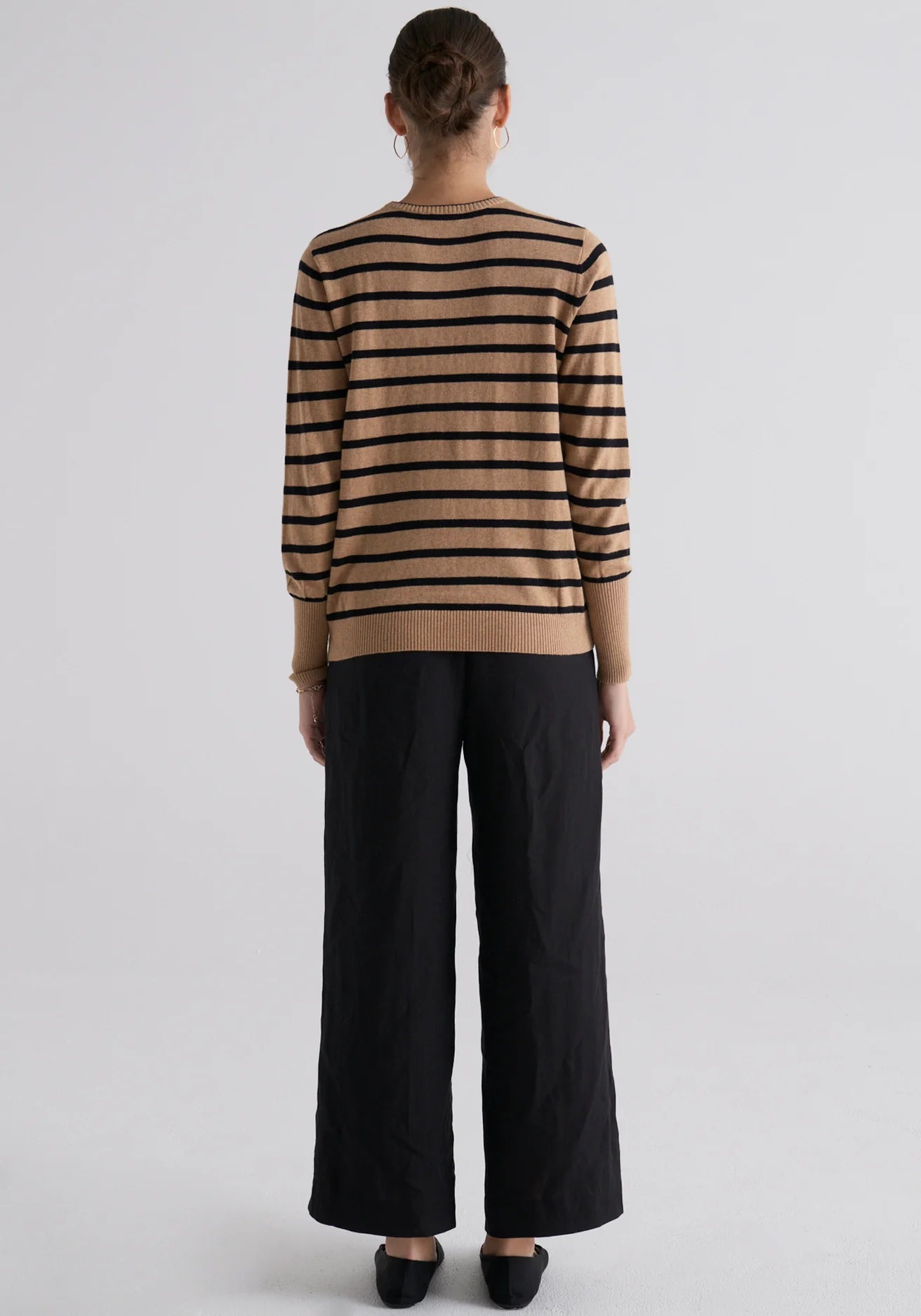 Load image into Gallery viewer, Willa Striped Knit | Toffee / Black
