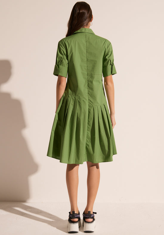 Toya Shirt Dress | Green