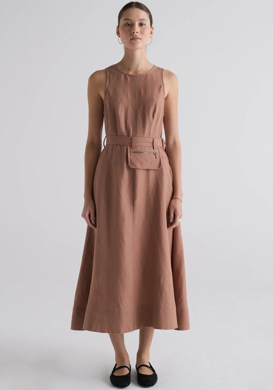Riley Dress | Taupe