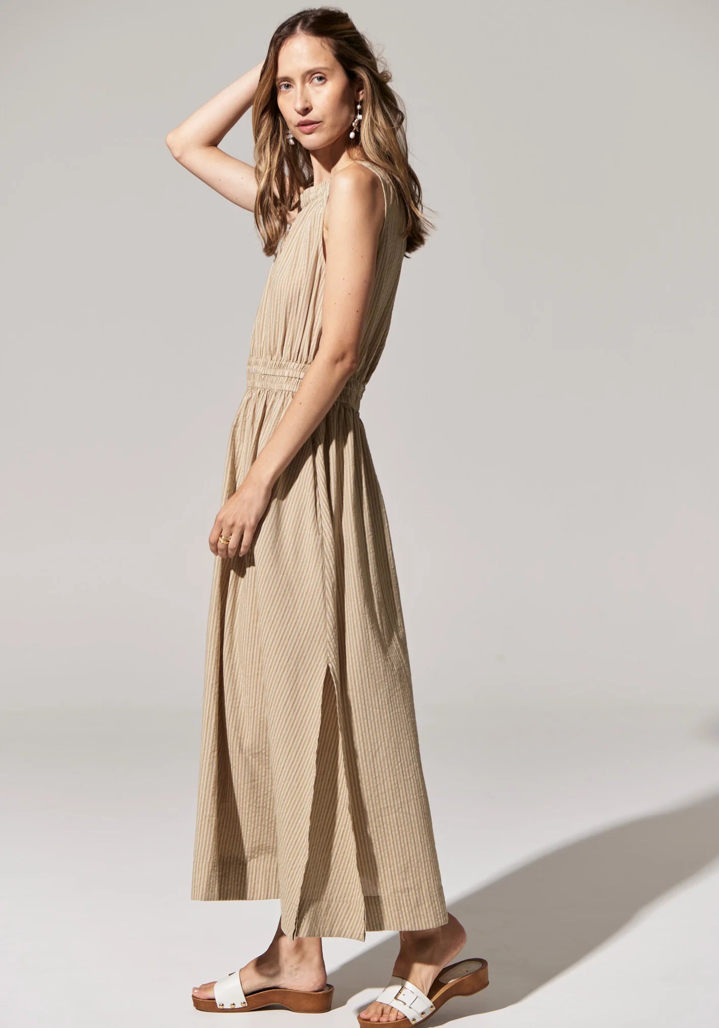 Acacia Tank Dress | Light Khaki