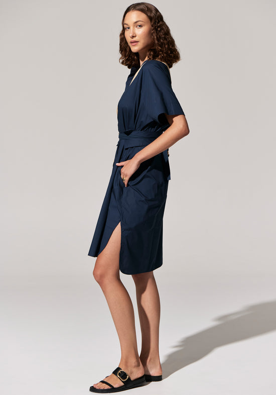 Toya Shirt Dress | Teal